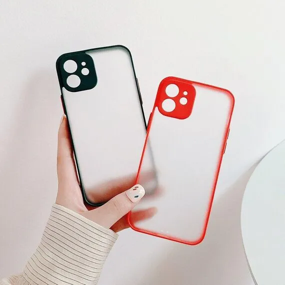 Milky Case silicone flexible translucent case for Xiaomi Redmi Note 10 / Redmi Note 10S red