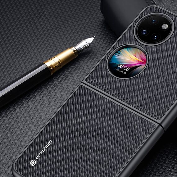 Dux Ducis Fino case is made of nylon material Huawei P50 Pocket black
