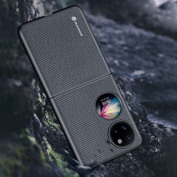 Dux Ducis Fino case is made of nylon material Huawei P50 Pocket black