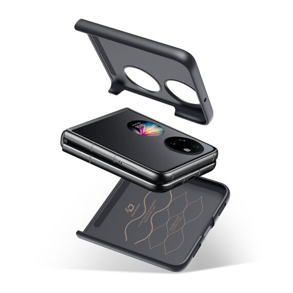Dux Ducis Fino case is made of nylon material Huawei P50 Pocket black