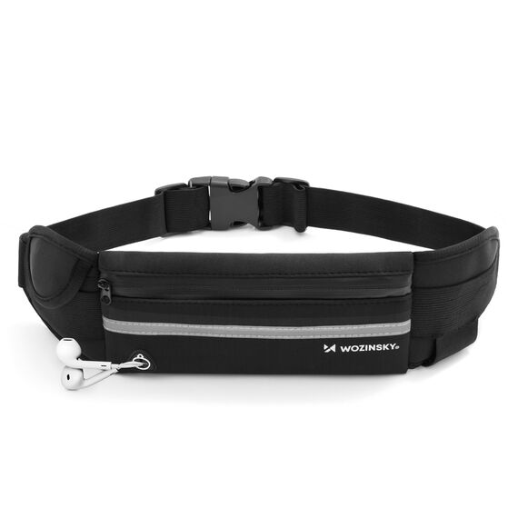 Wozinsky expandable running belt black (WRBBK1)
