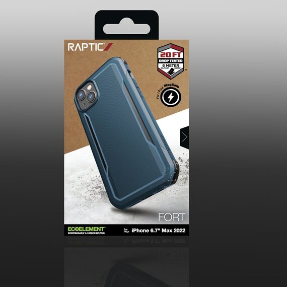 Raptic X-Doria Fort Case iPhone 14 Plus with MagSafe armored case blue