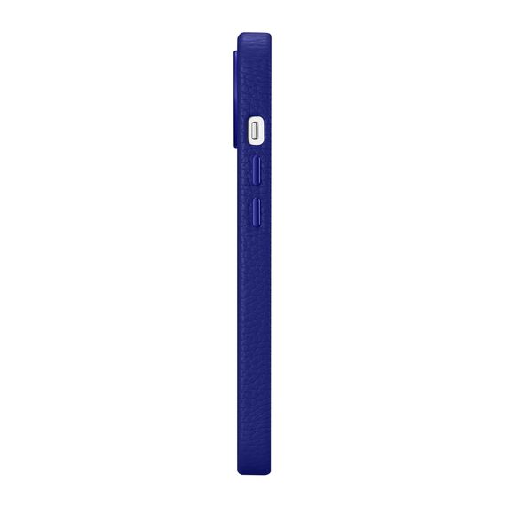 iCarer Litchi Premium Leather Case iPhone 14 Plus Magnetic Leather Case with MagSafe Dark Blue (WMI14220711-DB)