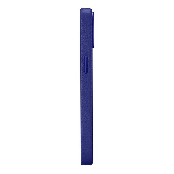 iCarer Litchi Premium Leather Case iPhone 14 Plus Magnetic Leather Case with MagSafe Dark Blue (WMI14220711-DB)