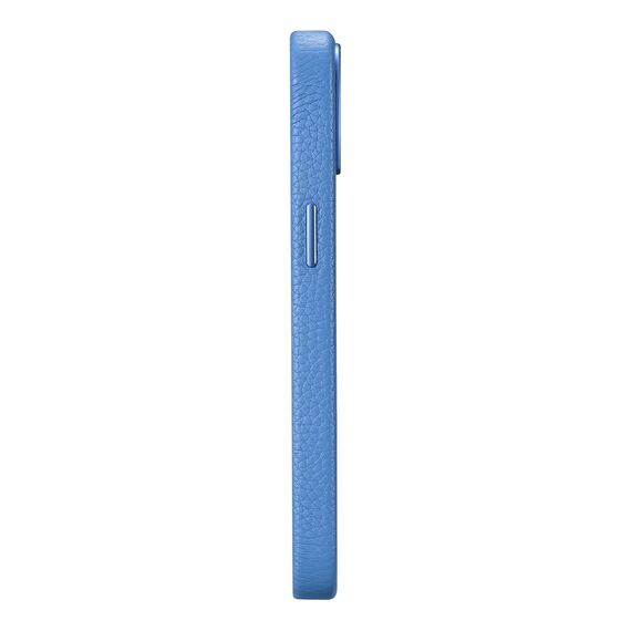 iCarer Litchi Premium Leather Case iPhone 14 Plus Magnetic Leather Case with MagSafe Light Blue (WMI14220711-LB)