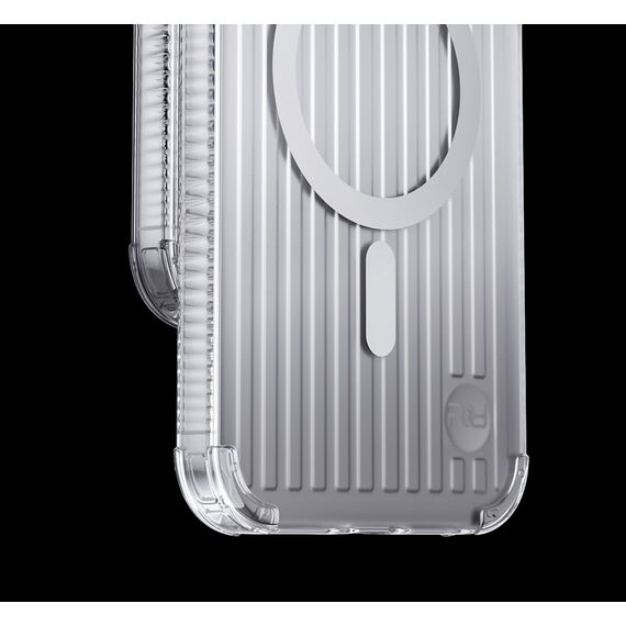 Kingxbar PQY Go Out Series magnetic case for iPhone 14 Plus MagSafe silver
