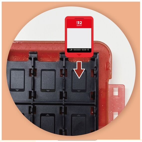 HORI - 24-Game Card Case - Pokémon Pixel Red / Nintendo Switch 2