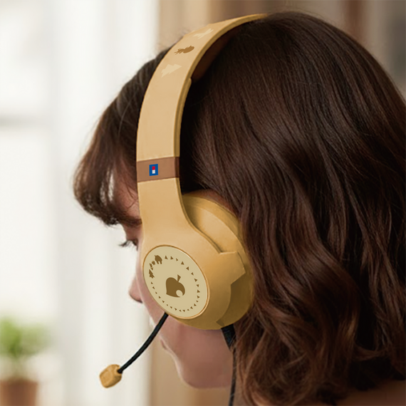 HORI - Gaming Headset - Animal Crossing Brown - Nintendo Switch 2 / Nintendo Switch 2