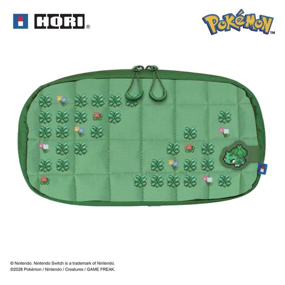 HORI - HORI Puff Pouch - Pokémon Pixel Green - Nintendo Switch 2 - Green / Nintendo Switch 2