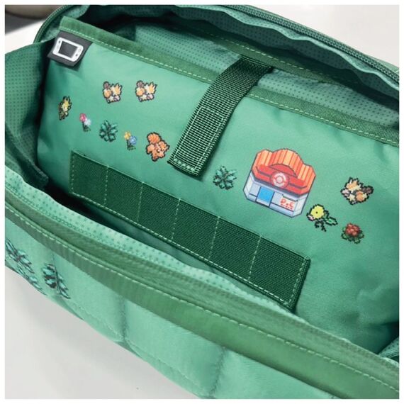 HORI - HORI Puff Pouch - Pokémon Pixel Green - Nintendo Switch 2 - Green / Nintendo Switch 2
