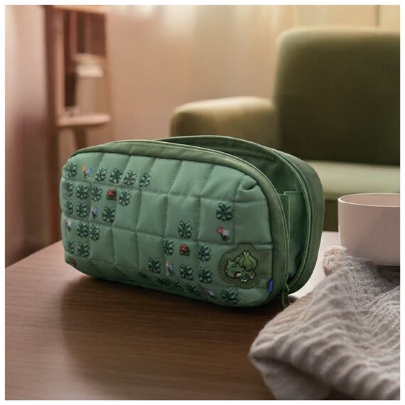HORI - HORI Puff Pouch - Pokémon Pixel Green - Nintendo Switch 2 - Green / Nintendo Switch 2
