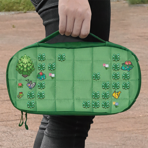 HORI - HORI Puff Pouch - Pokémon Pixel Green - Nintendo Switch 2 - Green / Nintendo Switch 2