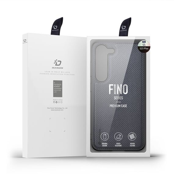 Dux Ducis Fino case Samsung Galaxy S23+ cover with silicone frame gray