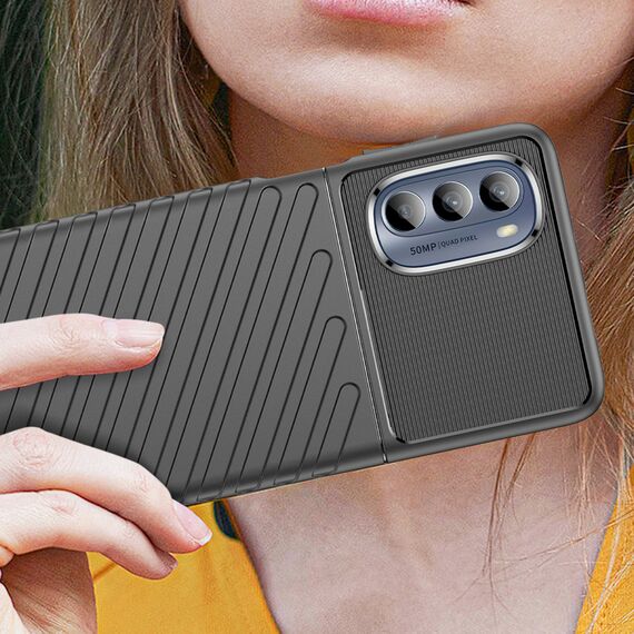 Thunder Case for Motorola Moto G62 5G silicone armor case black