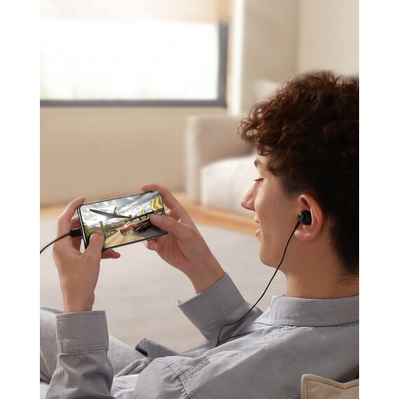 Joyroom TYPE-C Series JR-EC07 USB-C in-ear headphones metal - black