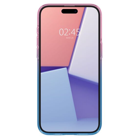 Spigen Liquid Crystal iPhone 15 Pro Case - Pink/Blue
