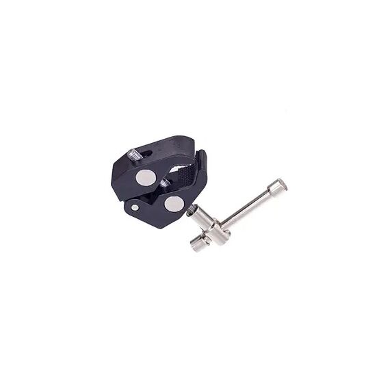 Clamping bracket for mounting accessories with 1/4 and 3/8 inch screw