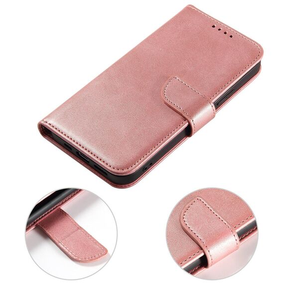 Magnet Case for Samsung S24 Plus with flap and wallet - pink
