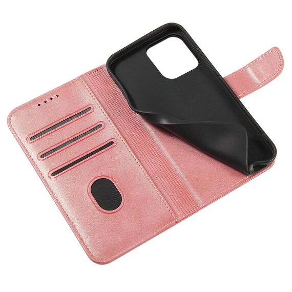 Magnet Case for Samsung S24 Plus with flap and wallet - pink