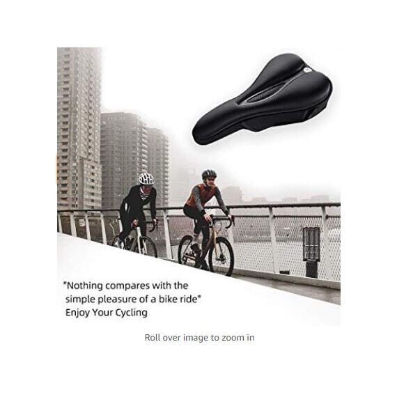 Rockbros LF047-S silicone gel bicycle seat cover size M - black