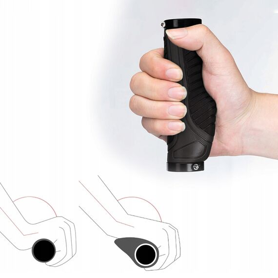 Rockbros BT1802BK bicycle grips - black