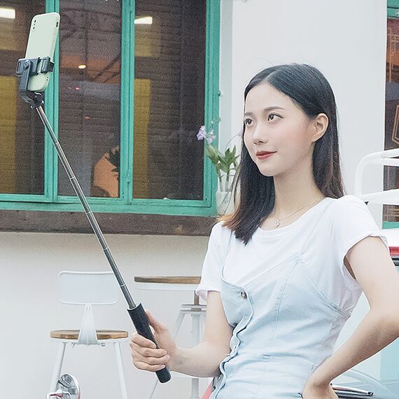 Selfie stick WRY1S telescopic tripod 0.7m for phone - black