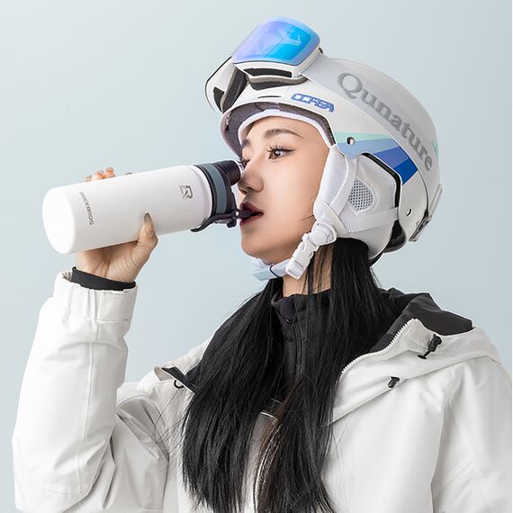 Rockbros 35210029006 thermal bicycle bottle for drinks 650 ml - white