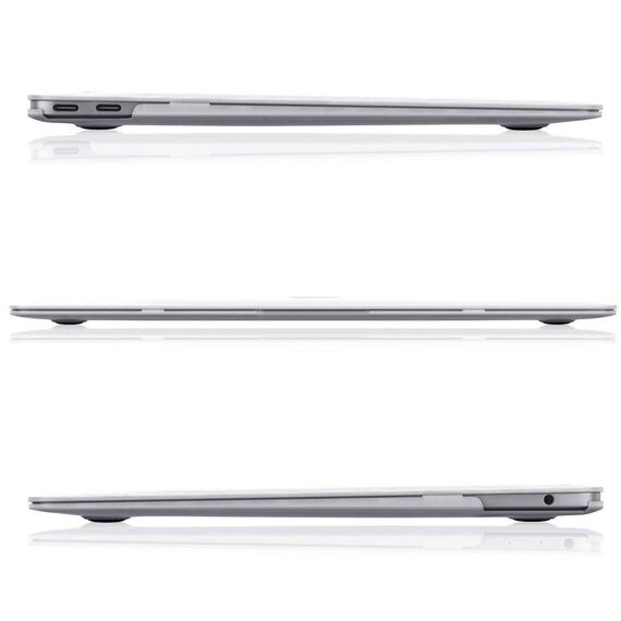 Tech-Protect SmartShell Case for MacBook Air 13" M2 / M3 / 2022-2024 - Clear-Glitter