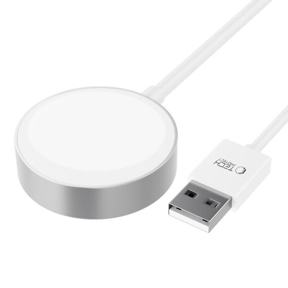 Tech-Protect UltraBoost Magnetic Inductive Charger with USB-A Connector for Apple Watch 1.2m - White