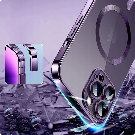 Tech-Protect MagShine Line MagSafe iPhone 14 Pro Case - Purple
