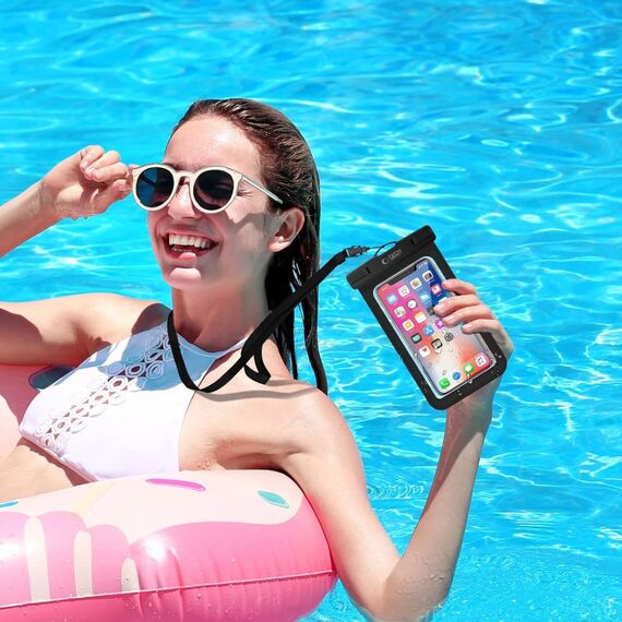 Tech-Protect Waterproof Case UWC9 waterproof for devices up to 8.9" - black and orange