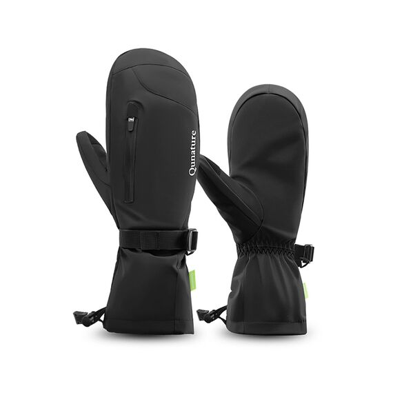 Qunature Full Length Ski Gloves Size L - Black