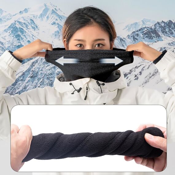 Qunature Oli Ski Neck Warmer Size L - Black