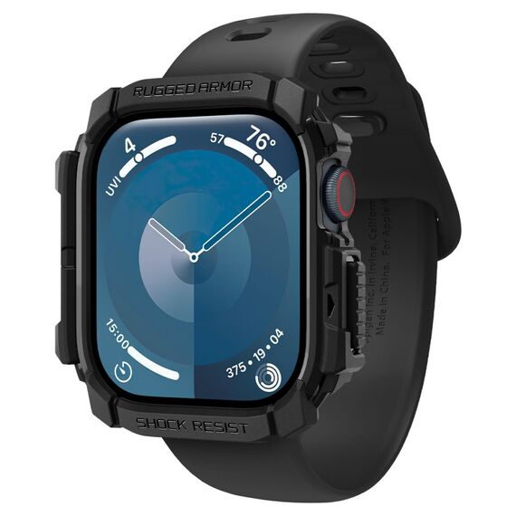 Spigen Rugged Armor Case for Apple Watch 10 (42mm) - Black
