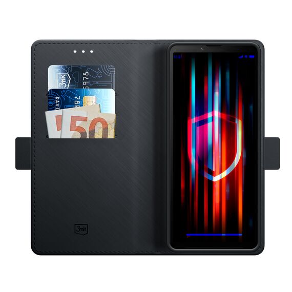 3mk Wallet Case for Sony Xperia 10 V - Black