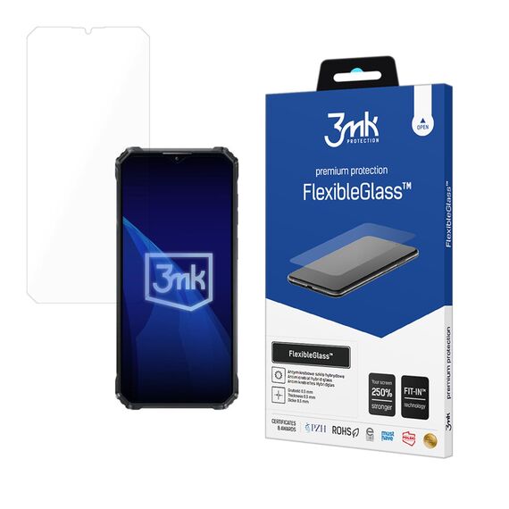 Hybrid glass 3mk FlexibleGlass™ on Oukitel WP36