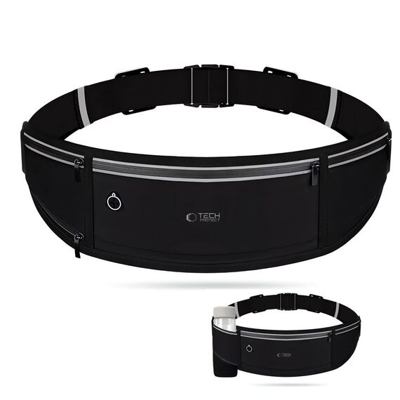 Tech-Protect M3 Universal Sport Waist Bag - Black