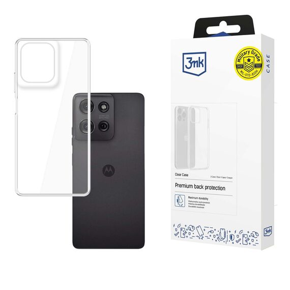 3mk Clear Case for Motorola Moto G75 - transparent