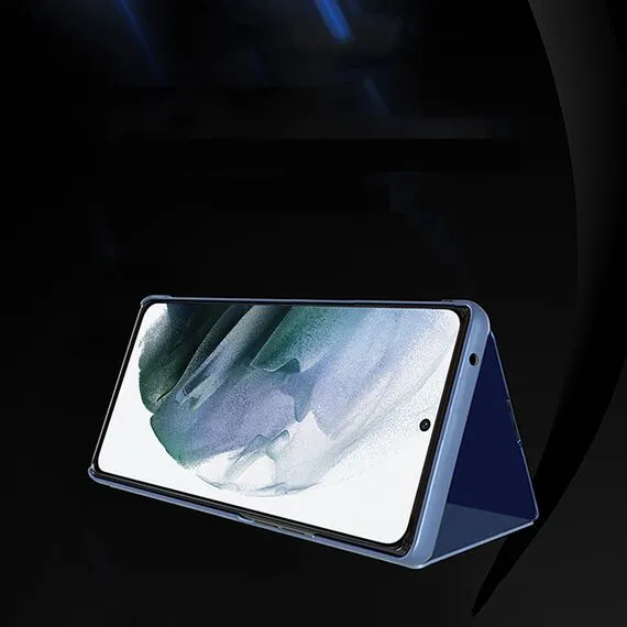 Clear View Case for Samsung Galaxy S25 Ultra Flip Cover - Blue