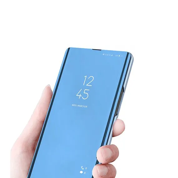 Clear View Case for Samsung Galaxy S25 Ultra Flip Cover - Blue