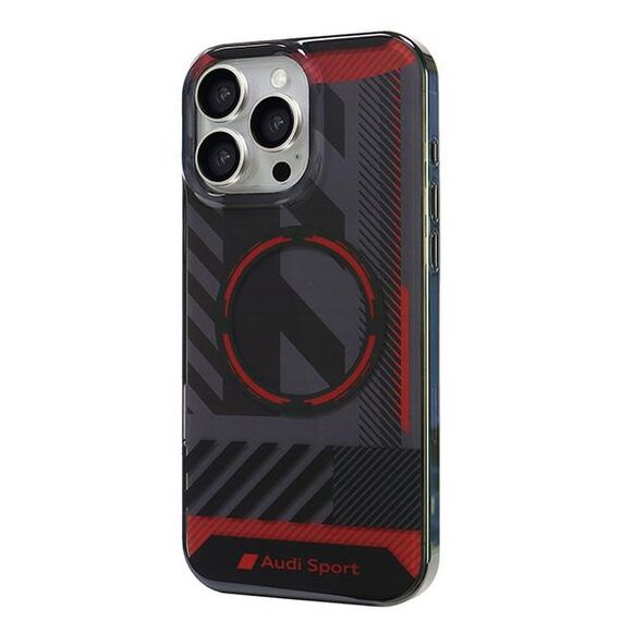 Audi IML Sport MagSafe iPhone 16 Pro Max 6.9" black/black hardcase AUS-IMLMIP16PM-RSQ/D2-BK