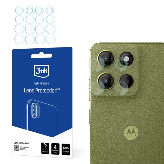 3mk Lens Protection Hybrid Camera Lens Glass for Motorola Moto G15 / G15 Power