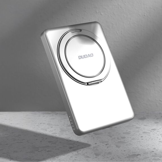 Dudao K28S 20W PD 5000mAh Powerbank with MagSafe and Stand - Silver