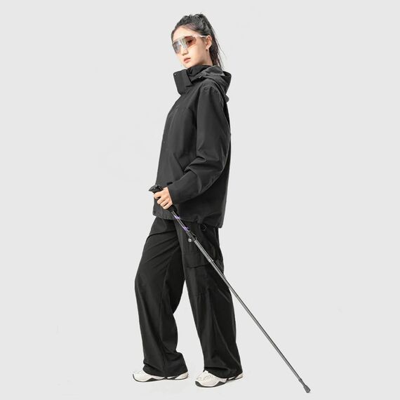 Qunature Nordic Walking Trekking Pole Aluminum 110 - 130 cm 1 pc. - Purple