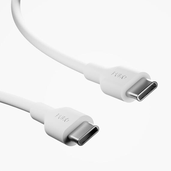 Puro PROLITE 20W USB-A / USB-C wall charger + USB-C - USB-C cable 1.2m - white
