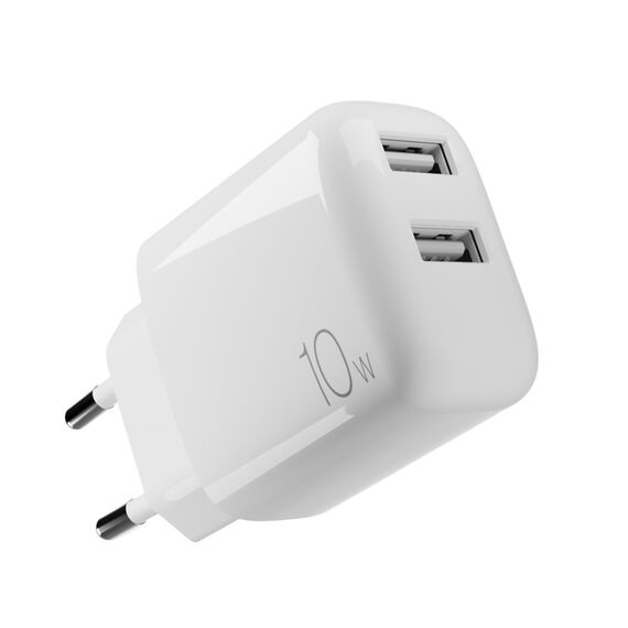 Puro PROLITE 10W 2x USB-A Wall Charger - White