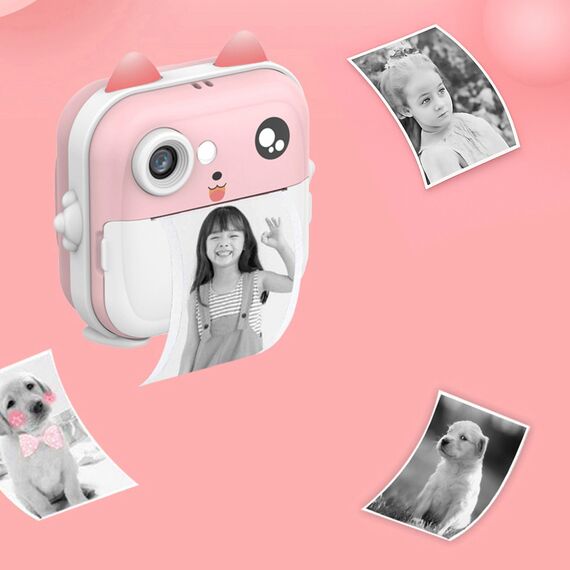 Wozinsky WDT-01 Thermal Printer Camera for Kids - Pink