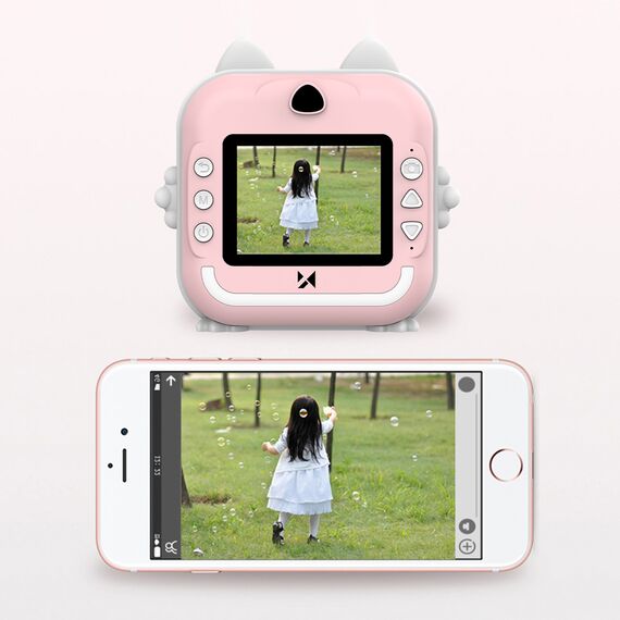 Wozinsky WDT-01 Thermal Printer Camera for Kids - Pink
