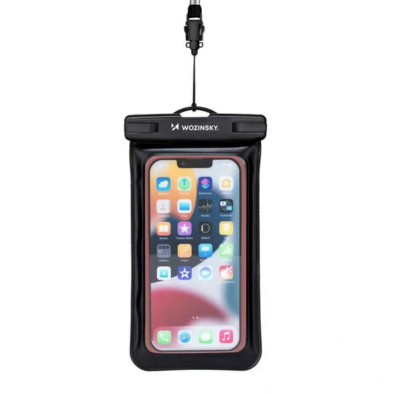 Wozinsky WWE-01 waterproof case with PVC armband - black