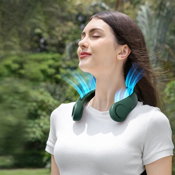 Jisulife Neck Fan Life3 Portable USB Neck Fan - Green